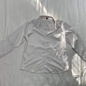 Classic White Boys Button Down Shirt